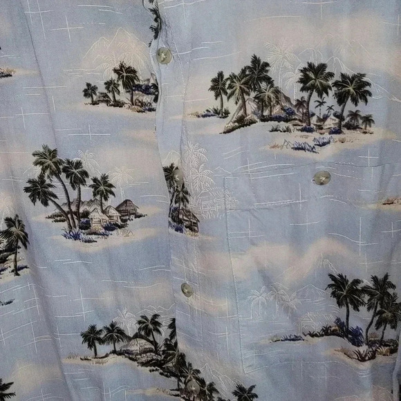 Men's Croft & Barrow Hawiian Button Down - Picture 3 of 4